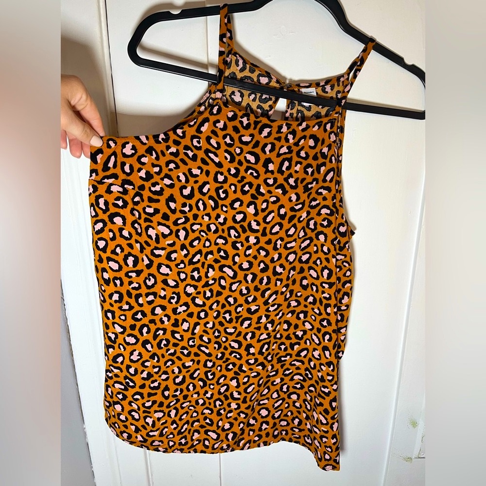 Leopard print high neck top - Picture 2 of 6